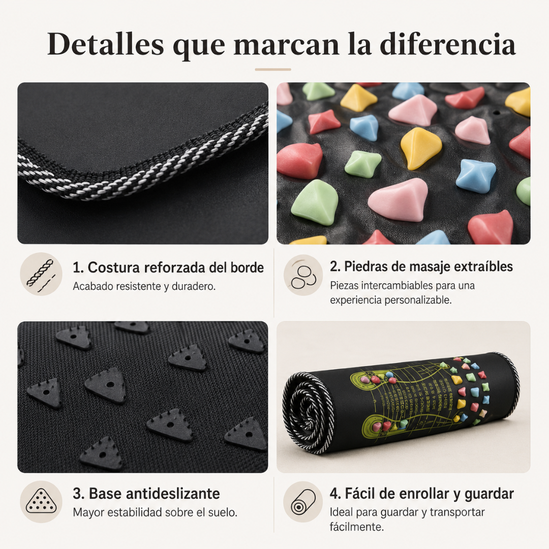 Esterilla revitalizante de acupresión para pies